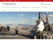 Tablet Screenshot of ladakhadventuretours.com